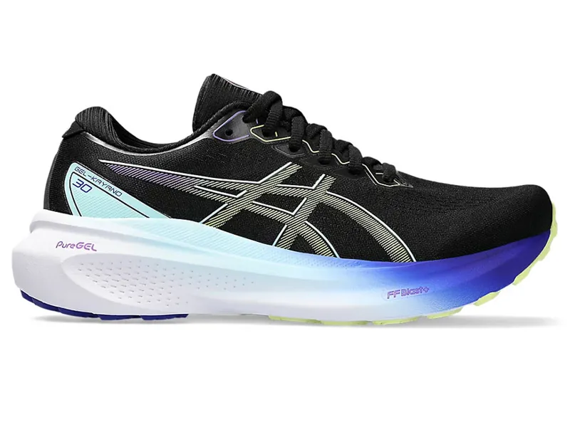 Asics Women's GEL-KAYANO 30 Black/Glow Yellow
